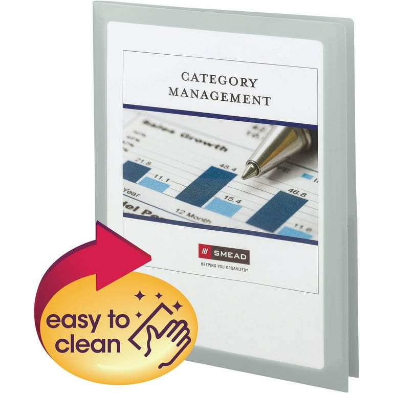 Frame View Poly Two-Pocket Folder, 100-Sheet Capacity, 11 x 8.5, Clear/Oyster, 5/Pack Frame View Poly Two-Pocket Folder, 100-Sheet Capacity, 11 x 8.5, Clear/Oyster, 5/Pack