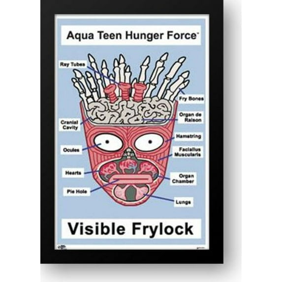 FrameToWall - Aqua Teen - Frylock 28x40 Framed Art Print