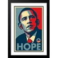thumbnail image 1 of FrameToWall - Barack Obama 20x26 Framed and Double Matted RARE Campaign Poster - HOPE, 1 of 3