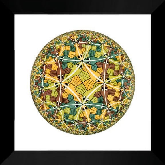 FrameToWall - Circle Limit III (Fish) 20x20 Framed Art Print by M.C. Escher