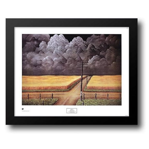 FrameToWall - Gray and Gold 36x29 Framed Art Print by Cox , John Rogers