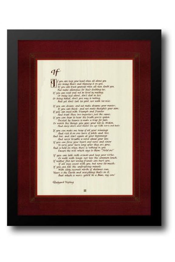 - If 16x20 Framed Art Print by Kipling, Rudyard
