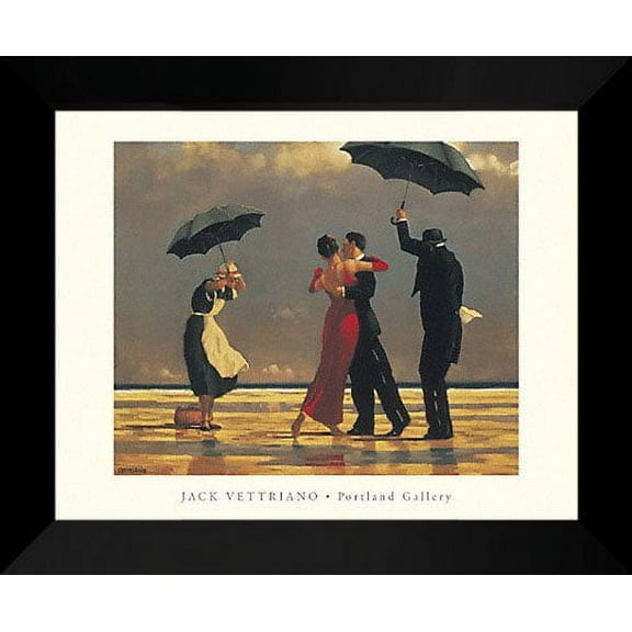 FrameToWall - Jack Vettriano Framed Art Print 24x20 "The Singing Butler"