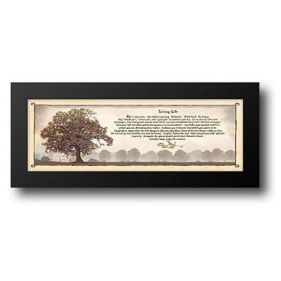 FrameToWall - Living Life 22x10 Framed Art Print by Mohr, Bonnie