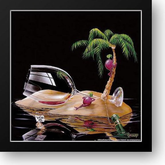 FrameToWall - Lost In Paradise Detail 16x16 Framed Art Print by Godard, Michael