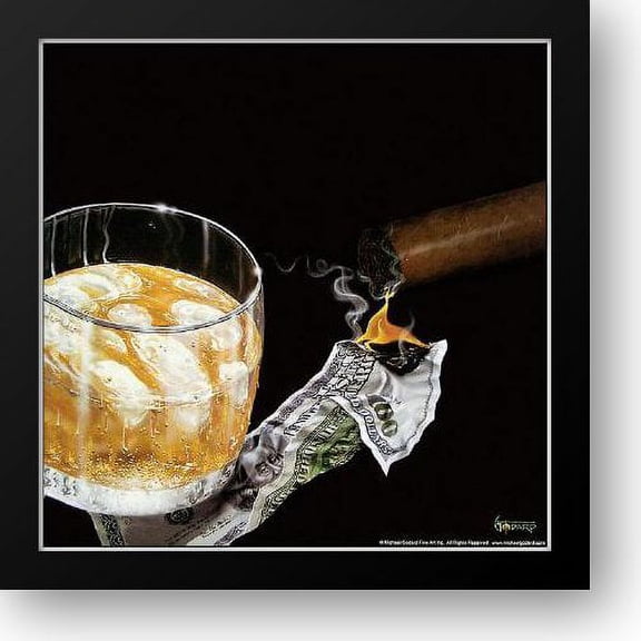 FrameToWall - Money To Burn 16x16 Framed Art Print by Godard, Michael