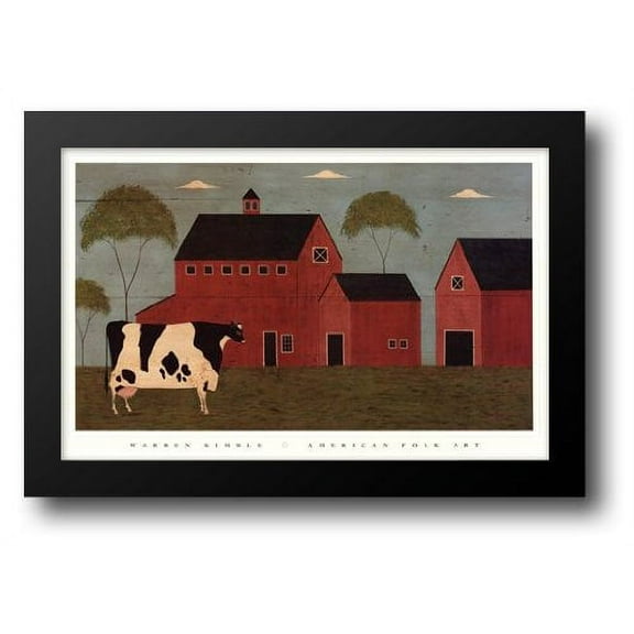 FrameToWall - Nellie's Barn 32x22 Framed Art Print by Kimble, Warren