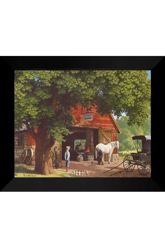 - Paul Detlefsen FRAMED Art 20x24 "Horse And Buggy Days"
