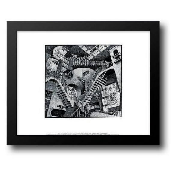 FrameToWall - Relativity 18x15 Framed Art Print by Escher, M.C.
