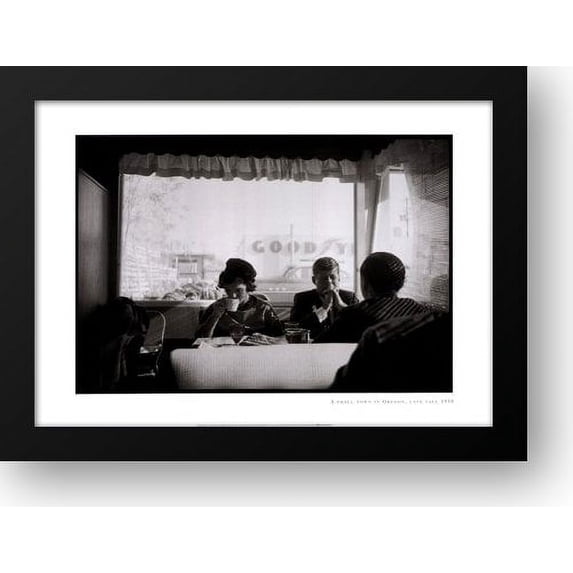 FrameToWall - Small Town in Oregon Late Fall 1959 32x24 Framed Art Print by Lowe, G.