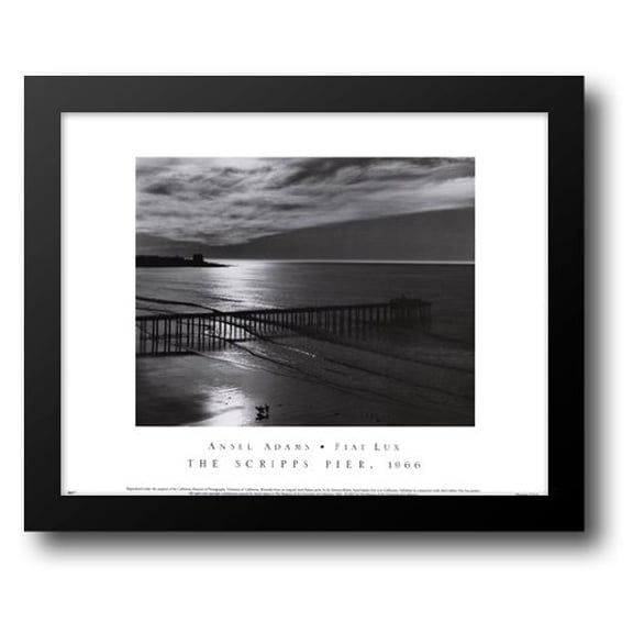 FrameToWall - The Scripps Pier 18x15 Framed Art Print by Adams, Ansel