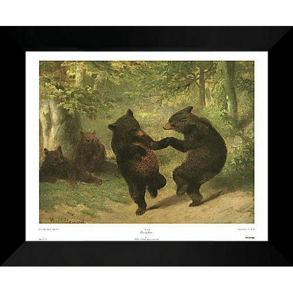 FrameToWall - William Beard Framed Art Print 21x18 "Dancing Bears"