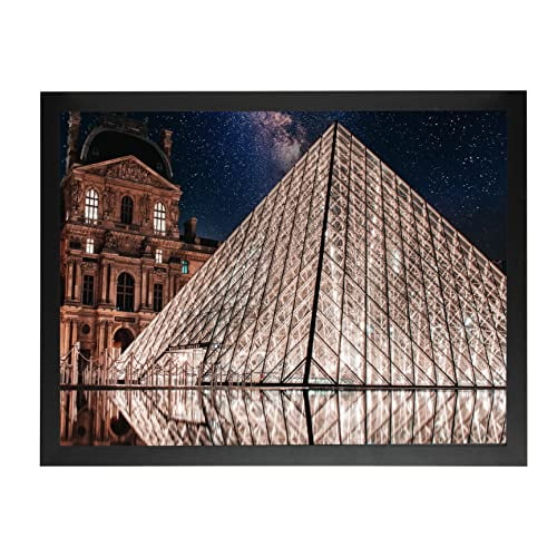 FrameWorks 16x20 Wooden Poster Frame, Classic Black Matte Edged Frames w/Shatterproof Acrylic Glass, Photos, Posters, Prints, Wall Decor  Home, Office, Gallery Display - Black -