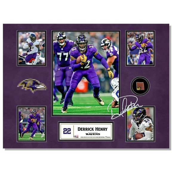 Framed 2025 Rugby Star Derrick Henry Poster For Kids Bedroom Wall Decor-Football  Signed Posters Canvas Art Print Picture For Fans Boy Teen Gifts