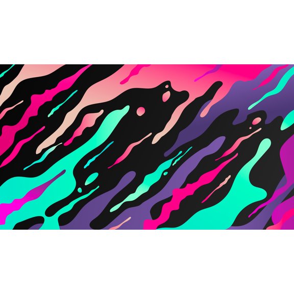 Framed Abstract Wall Art Colorful Liquid Flow Pictures Canvas Print Framed Painting For Bedroom Living Room Office Artwork Ready to Hang