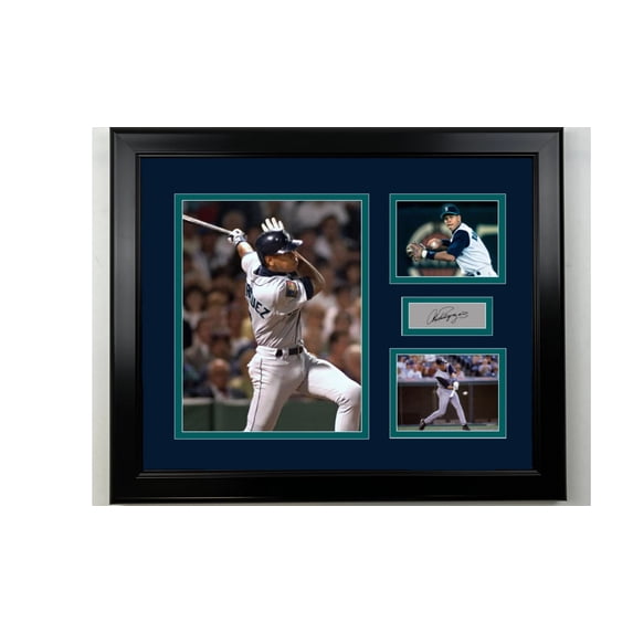Framed Alex Rodriguez Seattle Mariners Facsimile Laser Engraved Signature Baseball 14x11 3 Photo Collage