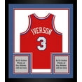 thumbnail image 1 of Framed Allen Iverson Philadelphia 76ers Autographed Red 2002-03 Mitchell & Ness Authentic Jersey - Fanatics Authentic Certified, 1 of 4