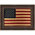 thumbnail image 1 of Framed American Flag | Real Cotton Cloth Embroidered Flag | 23L X 31W" Inches, 1 of 5