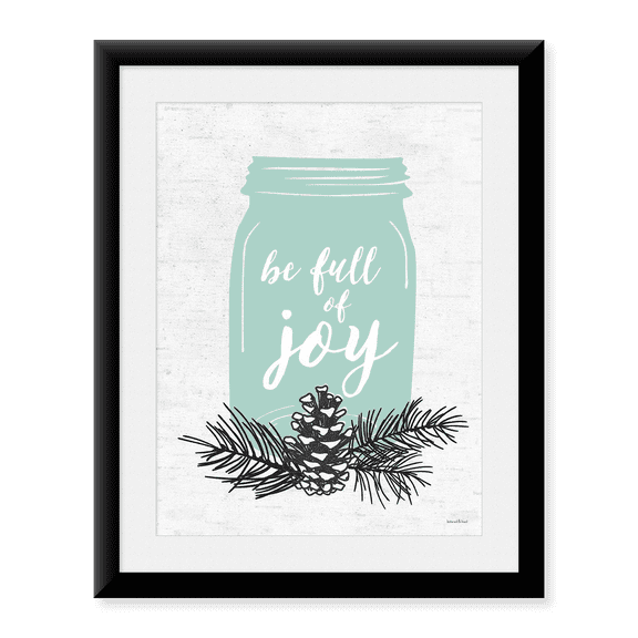 Framed Art Print, Be Full of Joy by lettered & lined, 17-7/8" x 21-7/8"