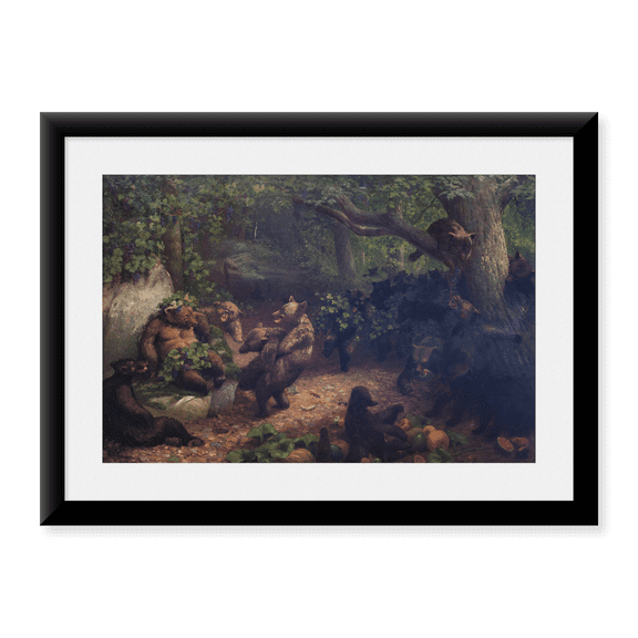 Framed Art Print, Bear's Dance by William Holbrook Beard, 17-7/8" x 21-7/8"