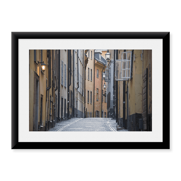 Framed Art Print, Buildings in old town by Panoramic Images, 17-7/8" x 21-7/8"