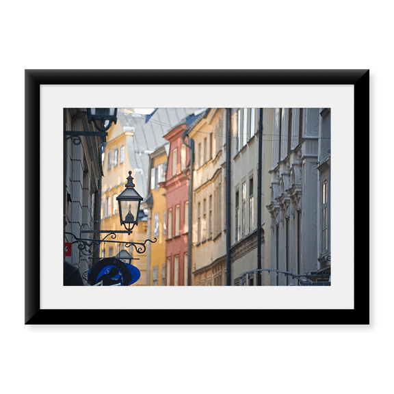 Framed Art Print, Buildings in old town by Panoramic Images, 17-7/8" x 21-7/8"