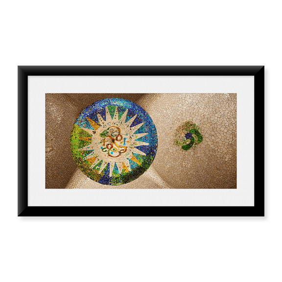 Framed Art Print, Ceiling detail of the Hall of Columns by Panoramic Images, 14-3/8" x 21-7/8"