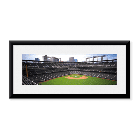 Framed Art Print, Coors Field Denver CO by Panoramic Images, 25-7/8" x 9-7/8"