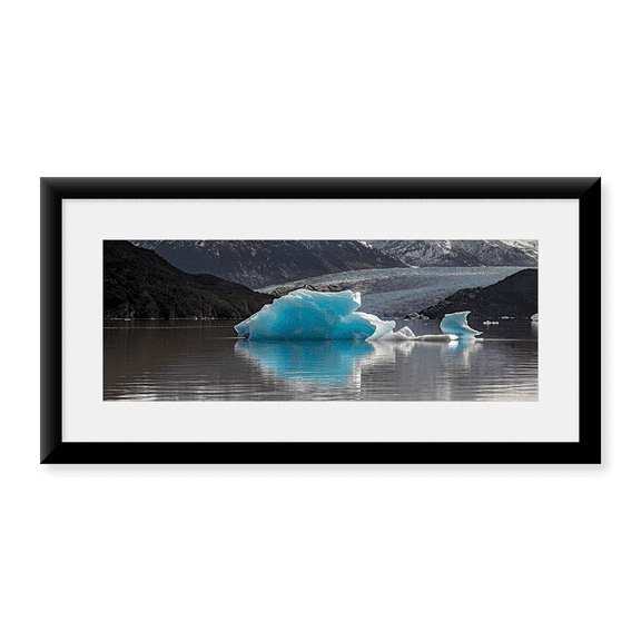 Framed Art Print, Iceberg in a lake by Panoramic Images, 25-7/8" x 9-7/8"
