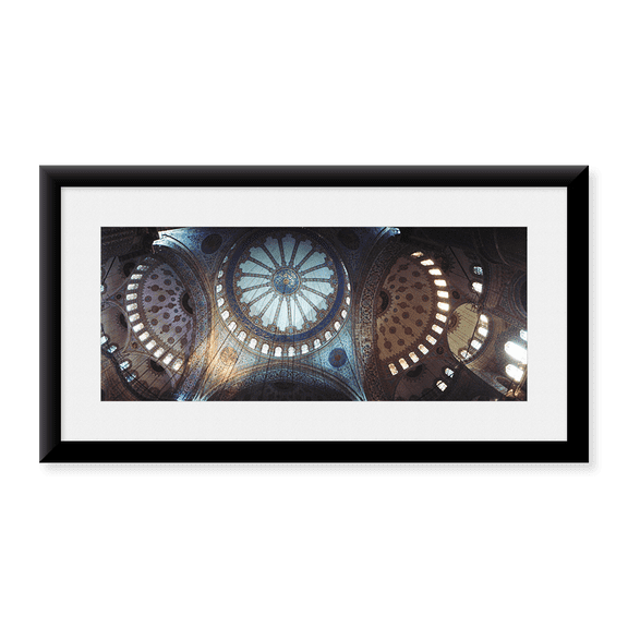 Framed Art Print, Interiors of a mosque by Panoramic Images, 14-3/8" x 21-7/8"