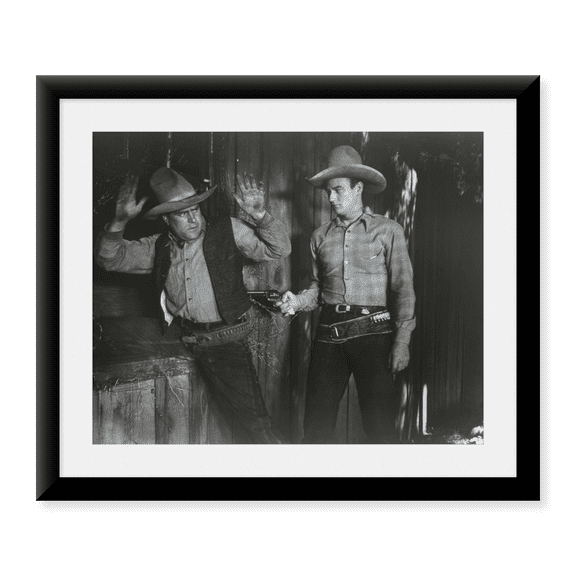 Framed Art Print, John Wayne, 1938 by Vintage Hollywood Archive, 17-7/8" x 21-7/8"