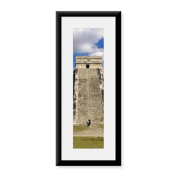Framed Art Print, Kukulkan Pyramid by Panoramic Images, 25-7/8" x 9-7/8"