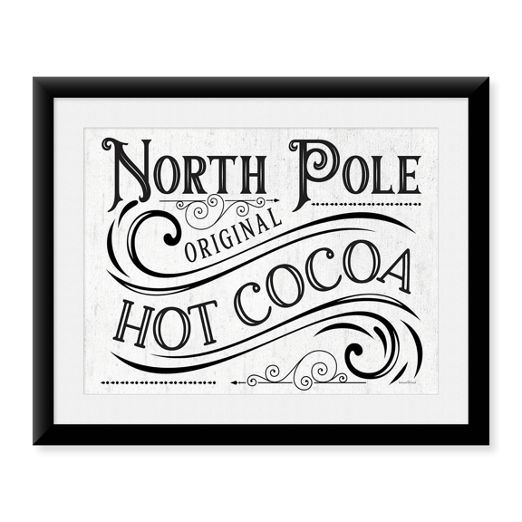 Framed Art Print, North Pole by lettered & lined, 17-7/8" x 21-7/8"
