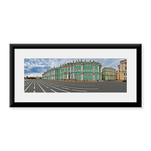 Framed Art Print, Parade Ground in front of a museum by Panoramic Images, 25-7/8" x 9-7/8"
