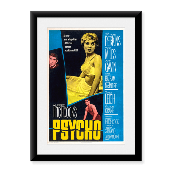 Framed Art Print, Psycho, 1960 by Vintage Hollywood Archive, 17-7/8" x 21-7/8"