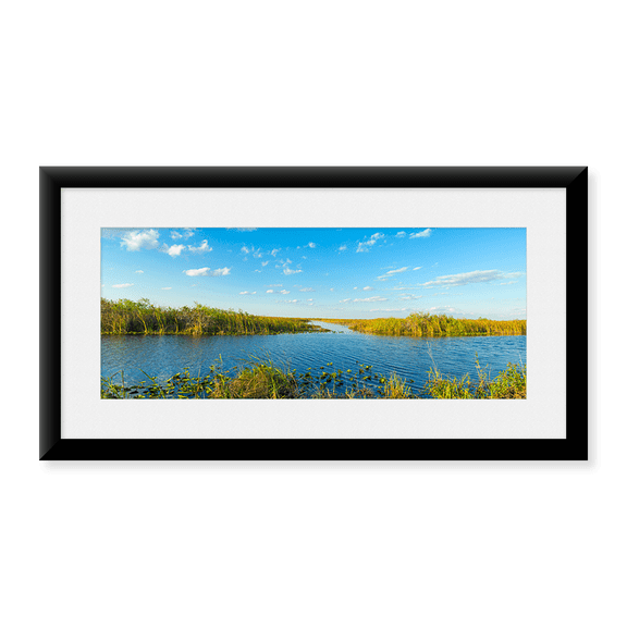 Framed Art Print, Reed at riverside by Panoramic Images, 11-7/8" x 17-7/8"