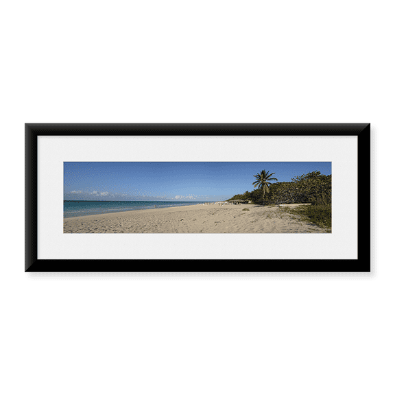 Framed Art Print, Sandy beach by Panoramic Images, 37-7/8" x 13-7/8"