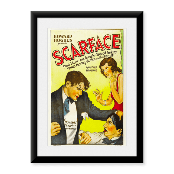 Framed Art Print, Scarface, 1932 by Vintage Hollywood Archive, 17-7/8" x 21-7/8"