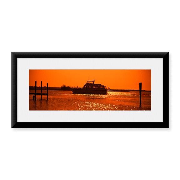 Framed Art Print, Small yachts in the Atlantic ocean by Panoramic Images, 25-7/8" x 9-7/8"