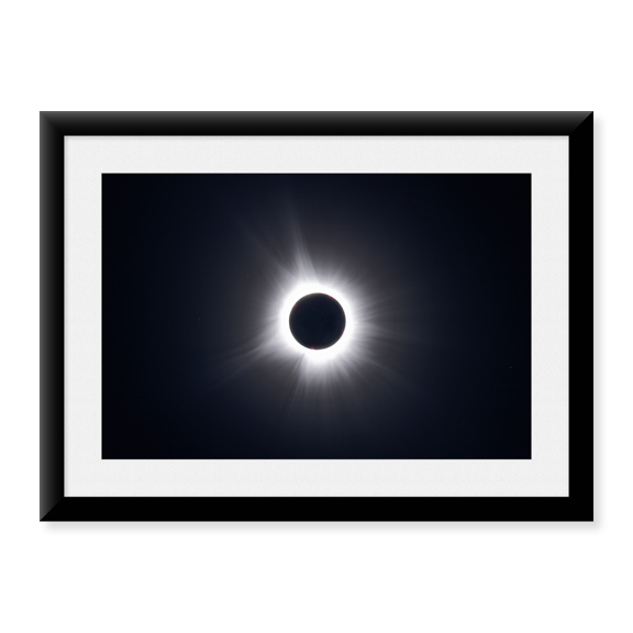 Framed Art Print, Solar Eclipse Corona by Jim Cumming, 17-7/8" x 21-7/8"
