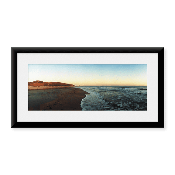 Framed Art Print, Surf on the beach by Panoramic Images, 11-7/8" x 17-7/8"