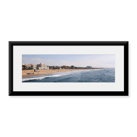 Framed Art Print, Surf on the beach by Panoramic Images, 25-7/8" x 9-7/8"