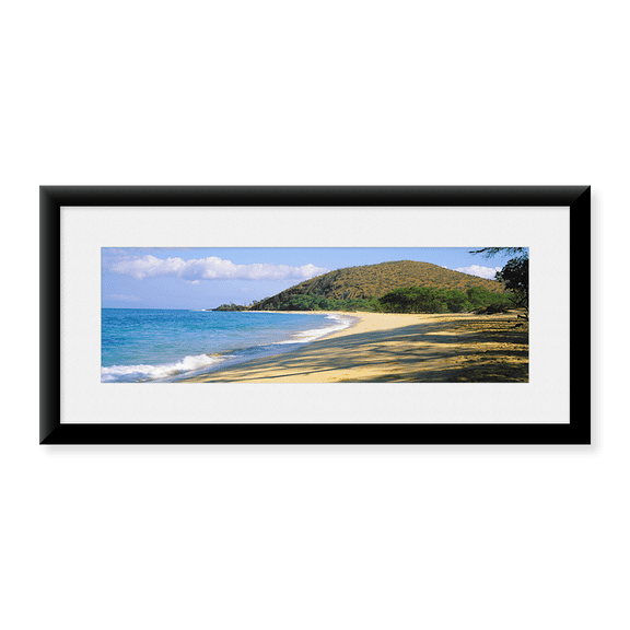 Framed Art Print, Surf on the beach by Panoramic Images, 37-7/8" x 13-7/8"