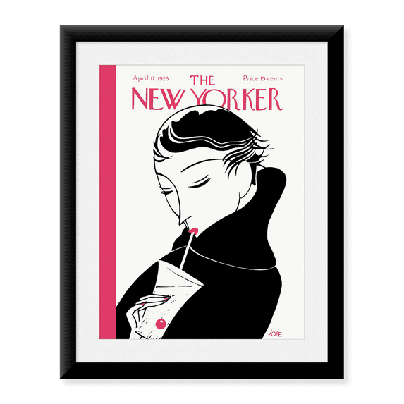 Framed Art Print, The New Yorker Cover, 17 Apr 1926 by Vintage Magazine Cover, 17-7/8" x 21-7/8"