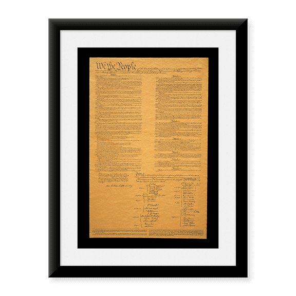 Framed Art Print, The Original United States Constitution by Panoramic Images, 17-7/8" x 21-7/8"