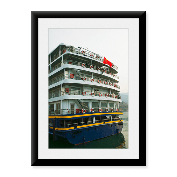 Framed Art Print, Yangtze River Cruise Ship by Panoramic Images, 17-7/8" x 21-7/8"