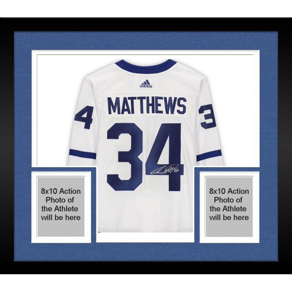 Framed Auston Matthews Toronto Maple Leafs Autographed White Alternate Captain Adidas Authentic Jersey - Fanatics Authentic Certified