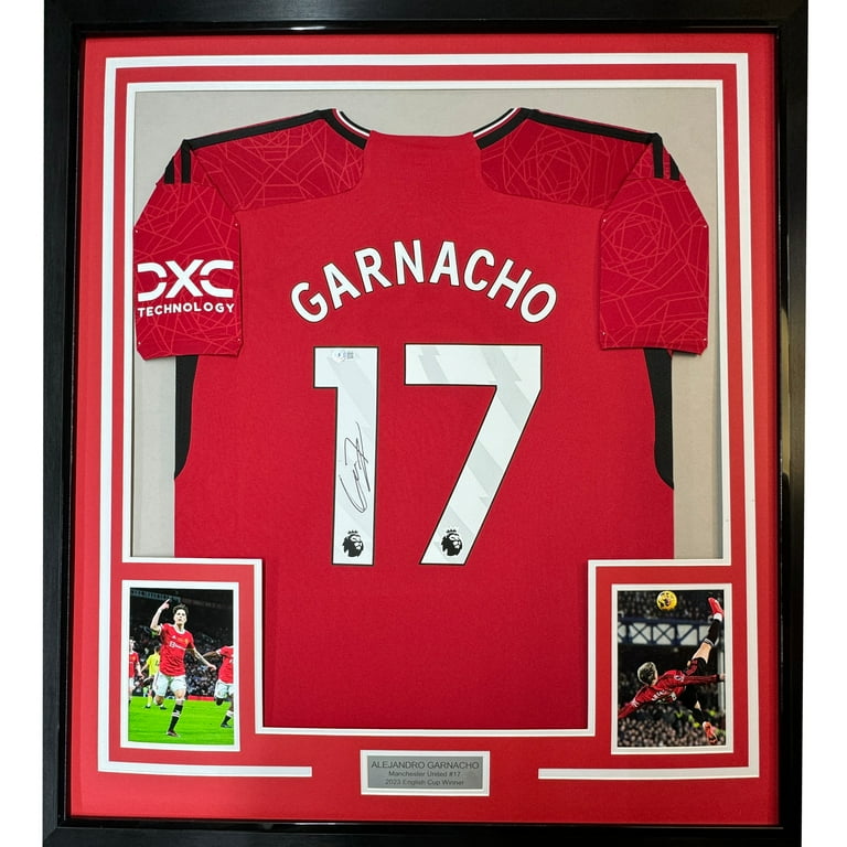 Framed Autographed/Signed Alejandro Garnacho 35x39