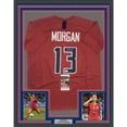 thumbnail image 1 of Framed Autographed/Signed Alex Morgan 35x39 Red Soccer Team USA World Cup Jersey JSA COA, 1 of 2
