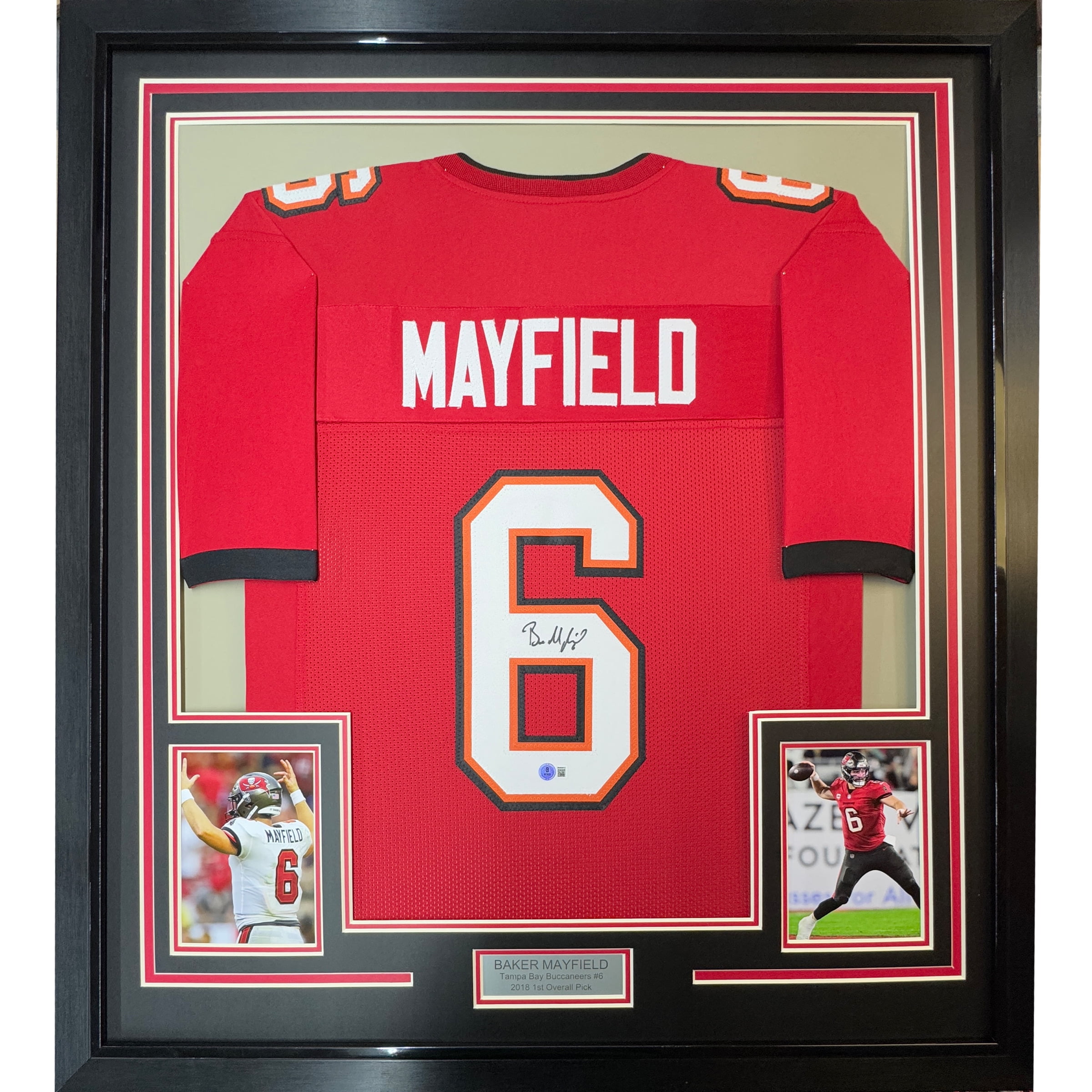 Baker Mayfield Tampa Bay Buccaneers Oklahoma Sooners signed NFL Duke football COA proof autographed Baker Mayfield Tampa Bay Buccaneers Oklahoma Sooners signed NFL Duke football COA proof autographed